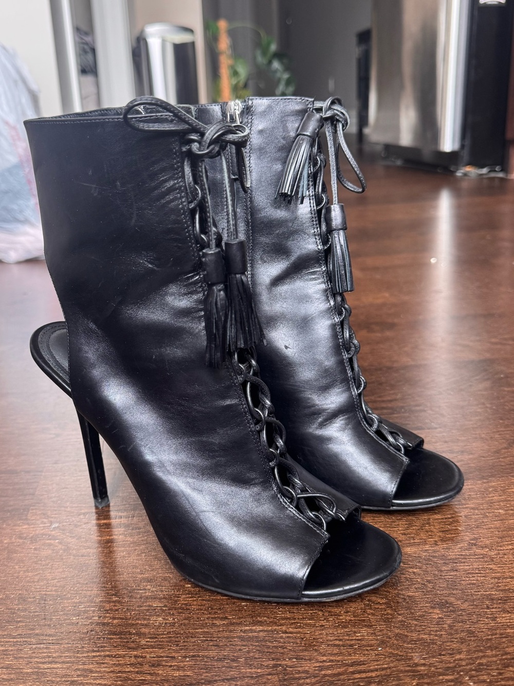 Michael Kors Collection Bolton Peep Toe Booties
